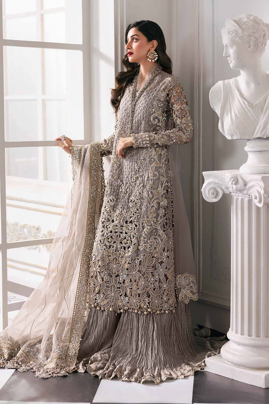 03 Piece Luxury Embroidered  Organza Suit - Ready To Wear