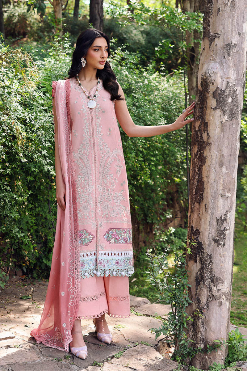03-Piece Luxury Thread Embroidered Lawn Suit - Ready To Wear