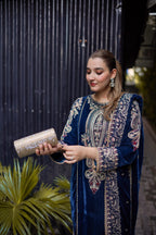 3 Piece Stitched Velvet  suit - Ready to Wear