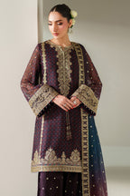 3 Piece Stitched  Chiffon  suit - Ready to Wear