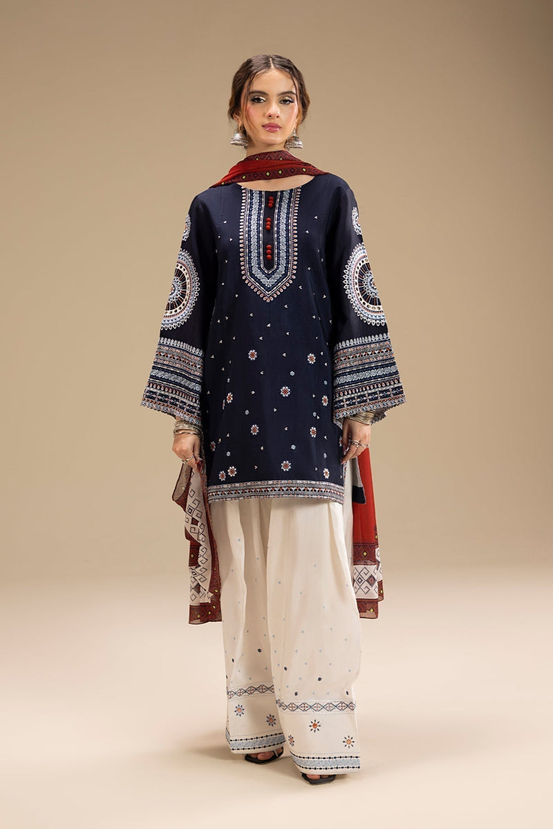 Cotton Embroidered Luxury stitched 3-Piece Suit