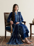 03 Piece Embroidered Egyptian Lawn Suit - Ready To Wear