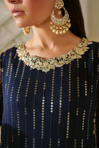03-Piece Embroidered Chiffon Suit - Ready To Wear