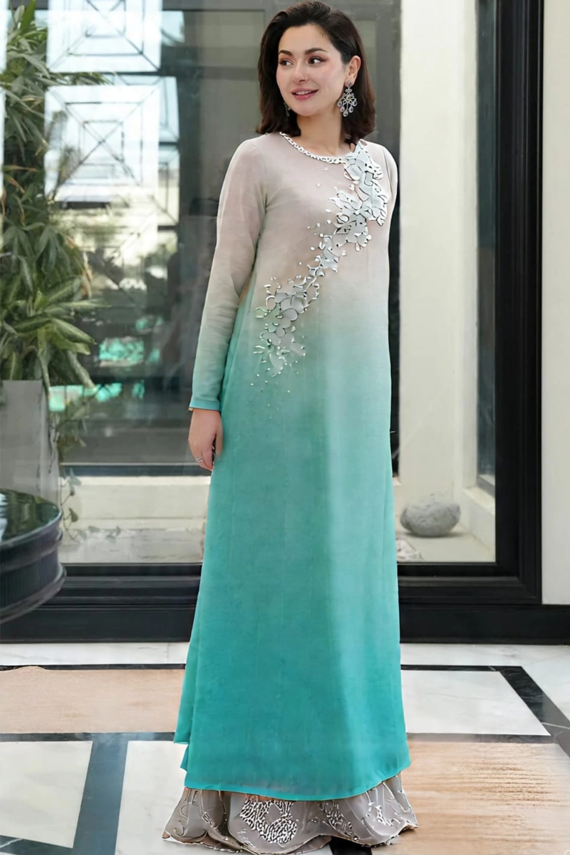03 Piece Chiffon Suit - Ready  To Wear
