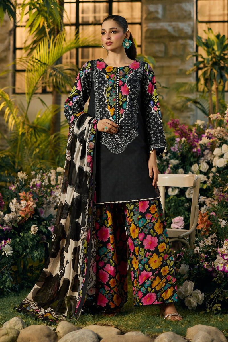 03 Piece Swiss Lawn Suit - Ready To Wear