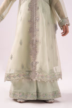 03 Piece  Heavy Embroidered Chiffon Suit - Ready  To Wear