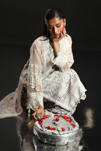 03 Piece Sequin Organza Suit - Ready To Wear