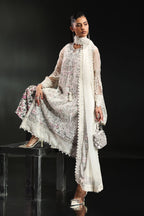 03 Piece Sequin Organza Suit - Ready To Wear