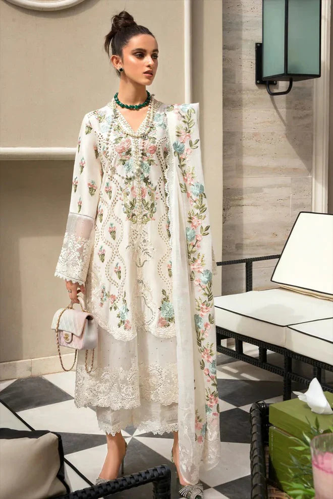 03-Piece Lawn Suit With Embroidery - Ready To Wear