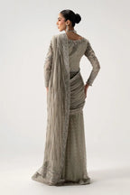 Twin Sequin Embroidered Chiffon Saree
