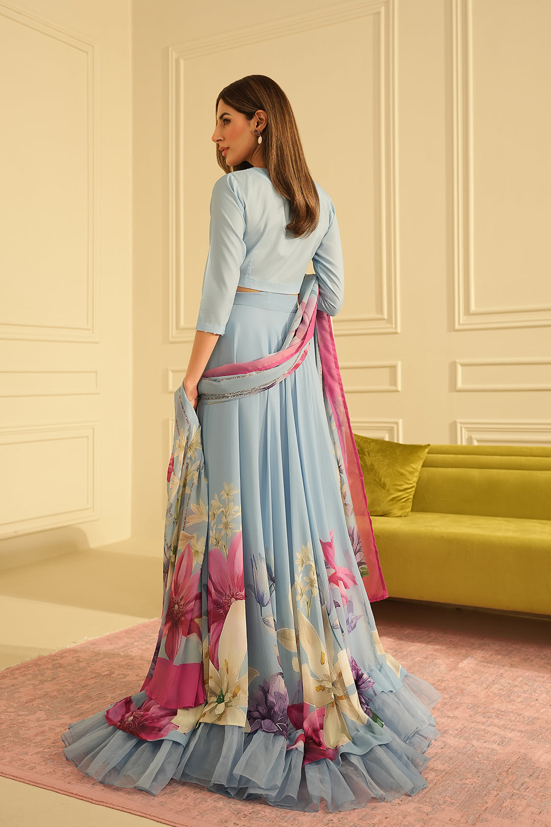 Digital Printed Silk Maxi - Ready To Wear