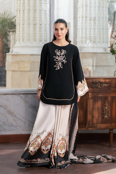 03 Piece Luxury Silk Suit - Ready To Wear