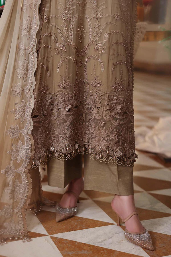 03 Piece Luxury Embroidered Chiffon Suit - Ready  To Wear