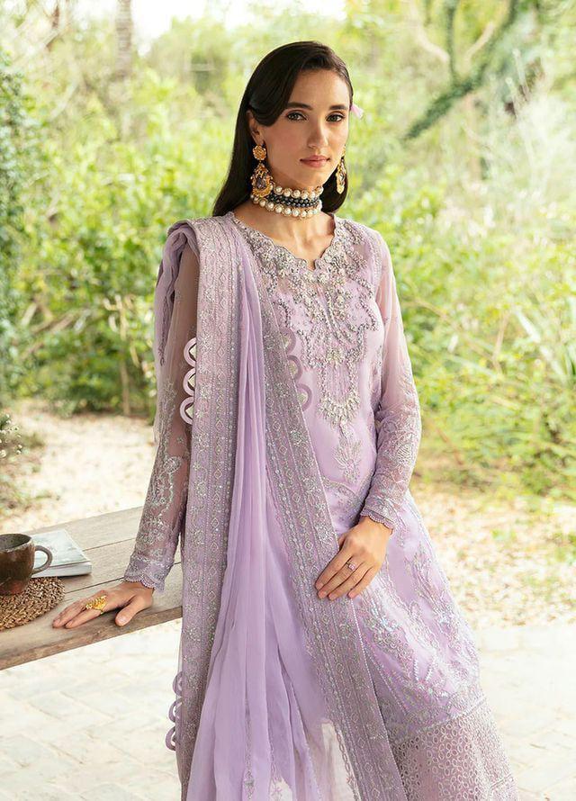 03-Piece Embroidered Chiffon Suit - Ready To Wear