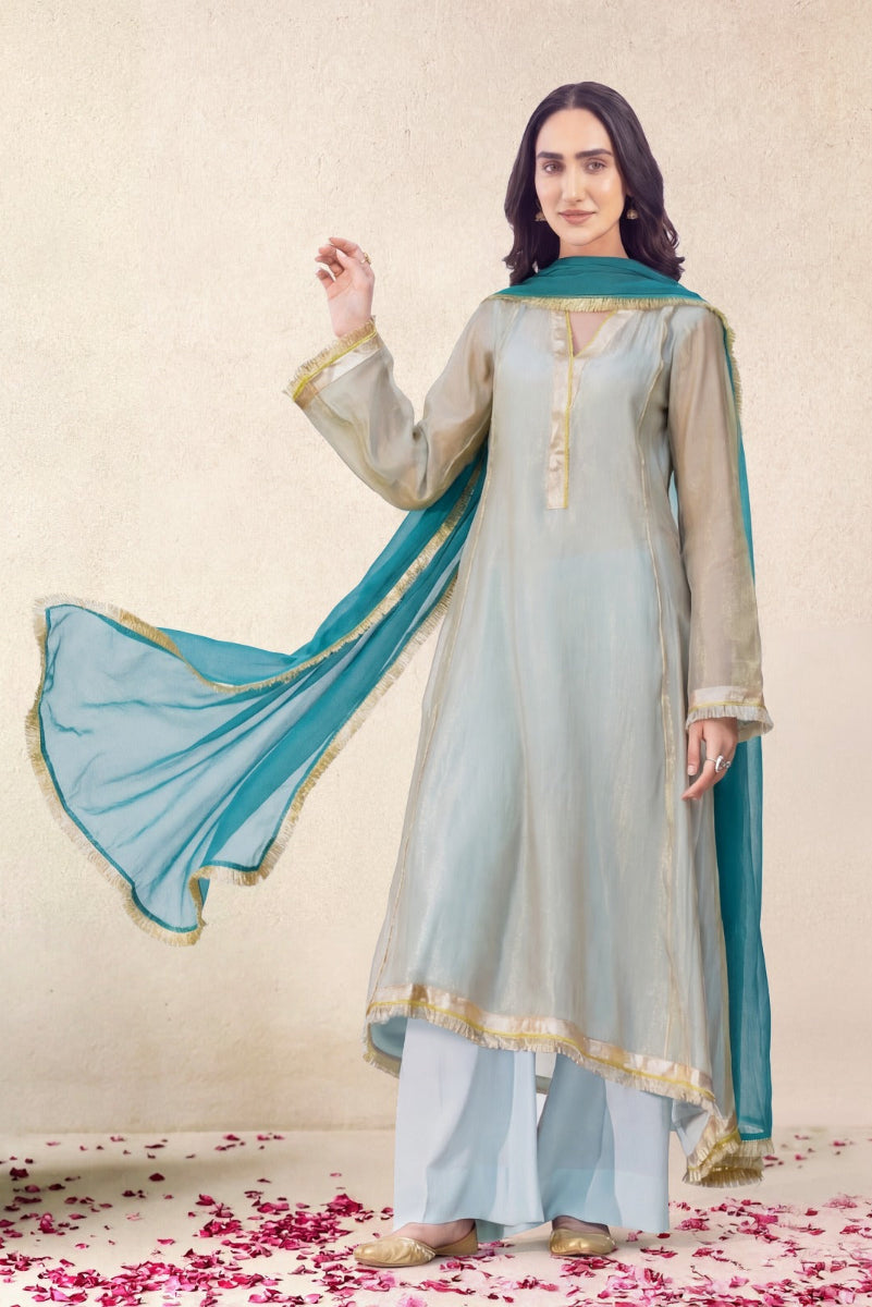 MISTY - AQUA KURTA SET