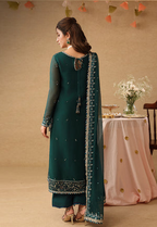 03 Piece Embroidery Chiffon Suit - Ready To Wear