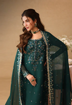03 Piece Embroidery Chiffon Suit - Ready To Wear