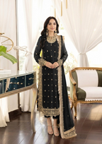 03-Piece Embroidered Chiffon Suit - Ready  To Wear