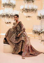 03 Piece Embroidered Organza Suit - Ready To Wear