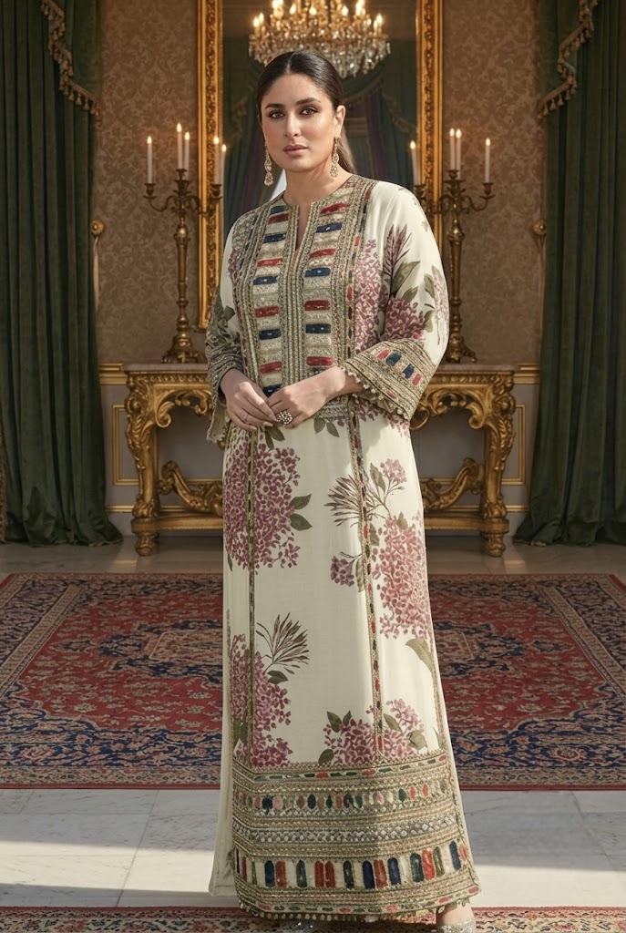 03-Piece Lawn Suit With Embroidery - Ready To Wear