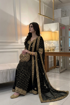 03-Piece Embroidered Chiffon Formal Suit  -  Ready to Wear