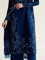 03 Piece Embroidered Egyptian Lawn Suit - Ready To Wear