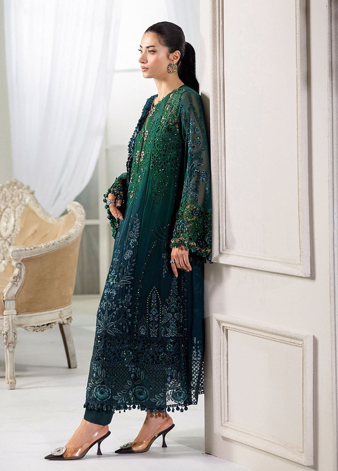 03-Piece Luxury Chiffon Suit - Ready  To Wear