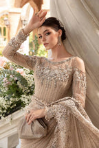 Exclusive Embroidered Net Saree with Heavy Adda Work - Ready  To Wear