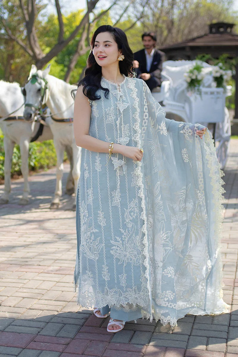 03-Piece Luxury Embroidered Egyptian Lawn Suit - Ready  To Wear