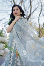 03-Piece Luxury Embroidered Egyptian Lawn Suit - Ready  To Wear