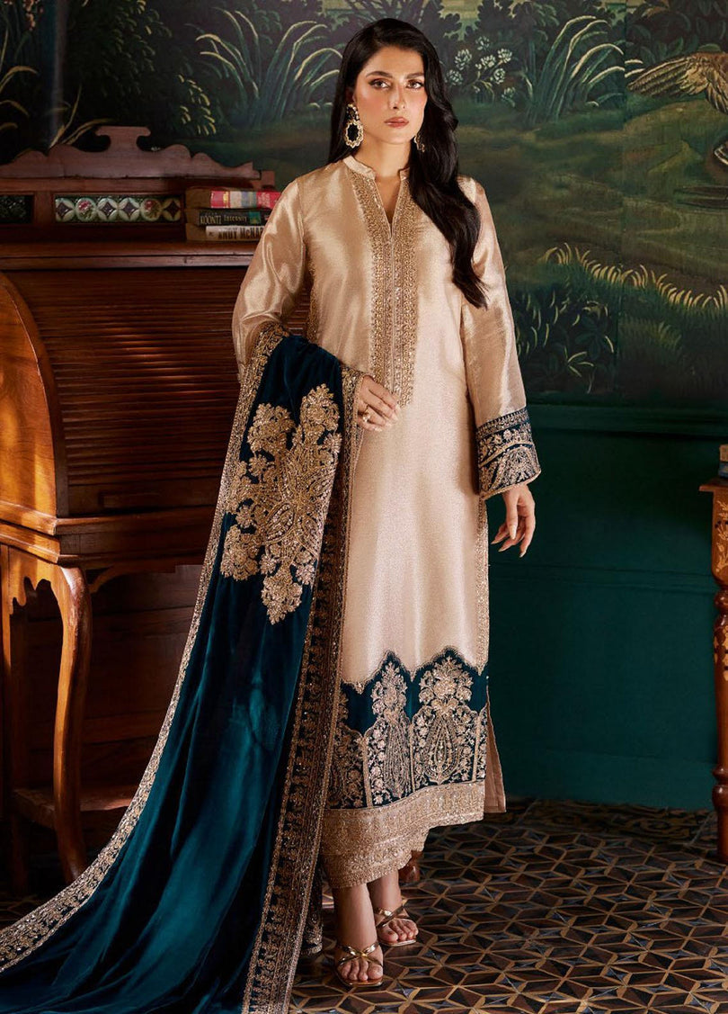 03-Piece Embroidered Maysoor Suit - Ready To Wear